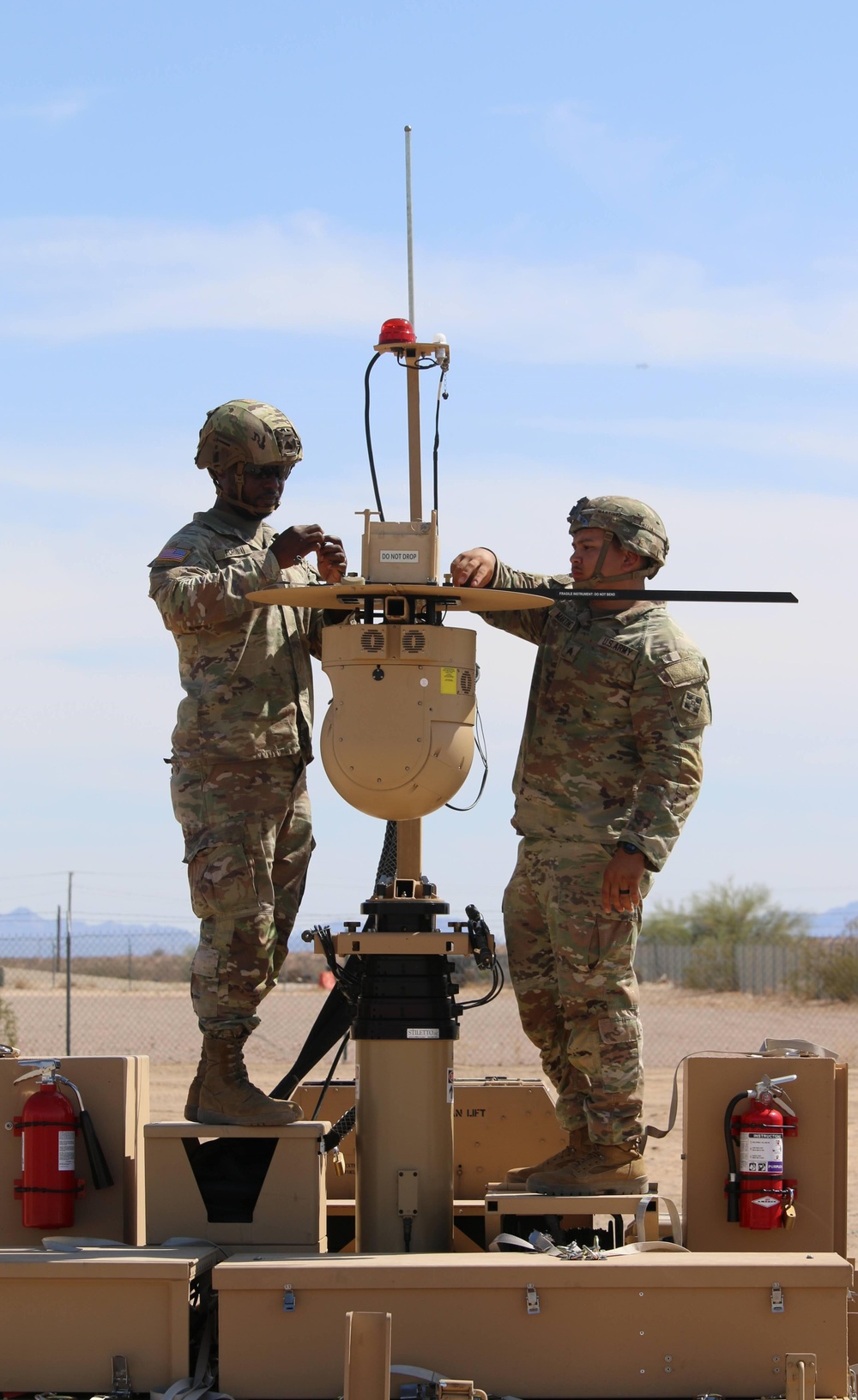 759th Military Police Battalion conducts training on the GBOSS-E at the southern border