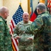 Maj. Gen. Brooks presents gifts to German and Netherlands Generals
