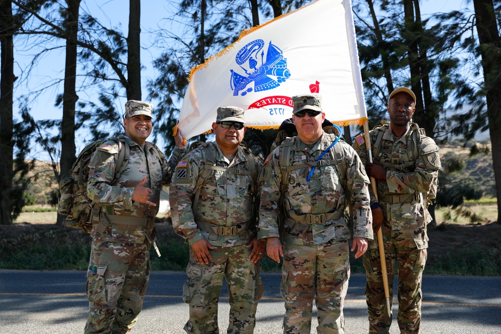 Soldiers march 250 miles across California to honor U.S. Army legacy
