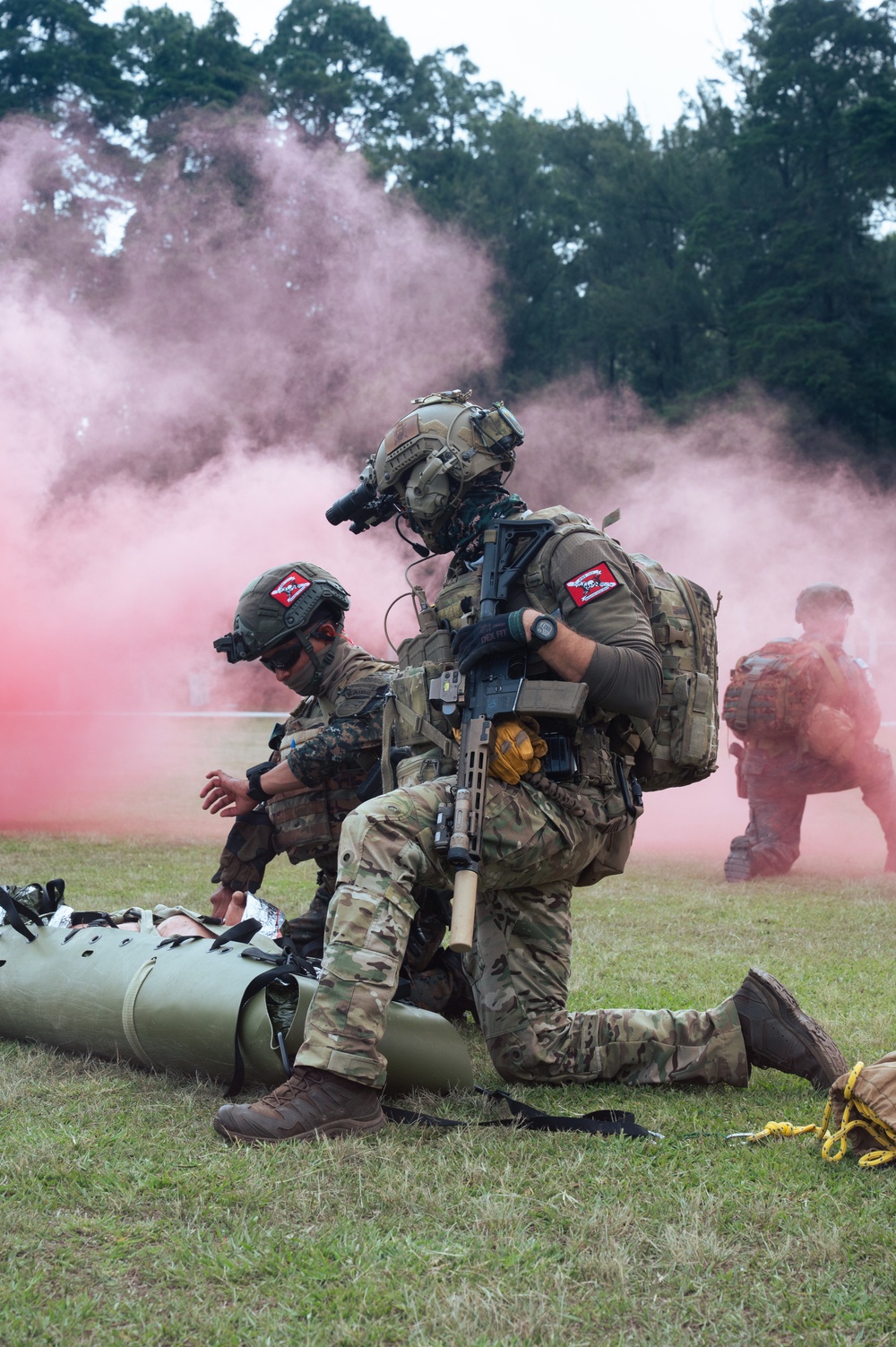 Members of 7th Special Forces Group (Airborne) and Guatemalan special forces train together during CENTAM Guardian 25