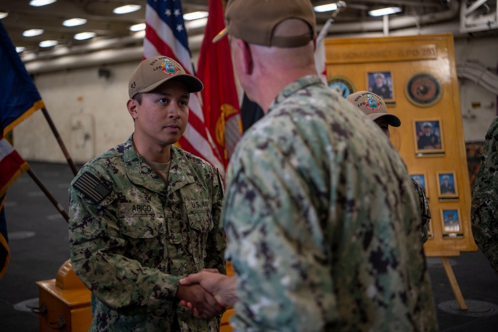 SWOBOSS Visits USS Somerset