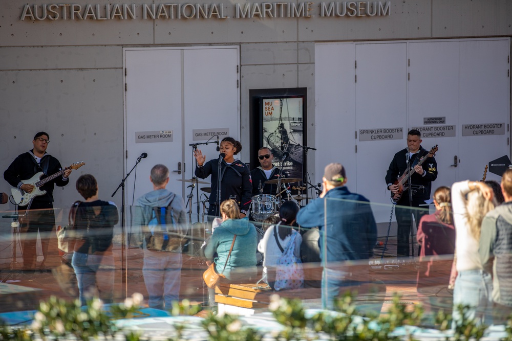 U.S. 7th Fleet Band Performs at Australian National Maritime Museum in Sydney Australia