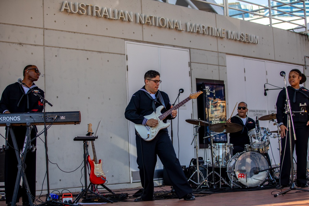U.S. 7th Fleet Band Performs at Australian National Maritime Museum in Sydney Australia