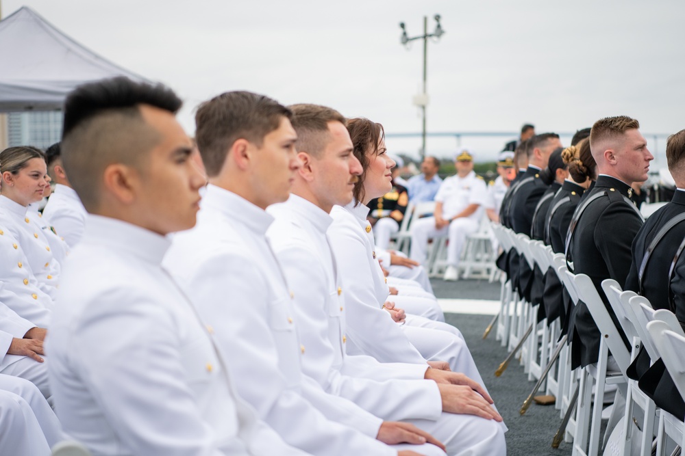 SWOBOSS speaks at NROTC San Diego Commissioning Ceremony