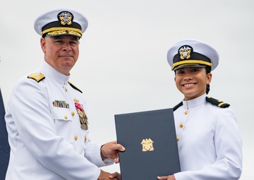 SWOBOSS speaks at NROTC San Diego Commissioning Ceremony