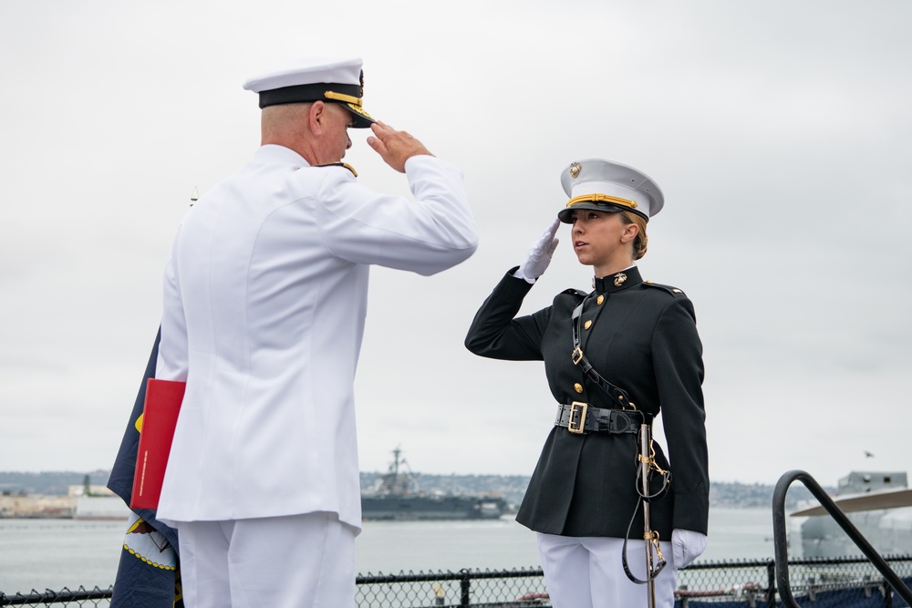 SWOBOSS speaks at NROTC San Diego Commissioning Ceremony