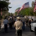 Flags placed at Fort Bliss National Cemetery before Memorial Day