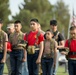 Flags placed at Fort Bliss National Cemetery before Memorial Day