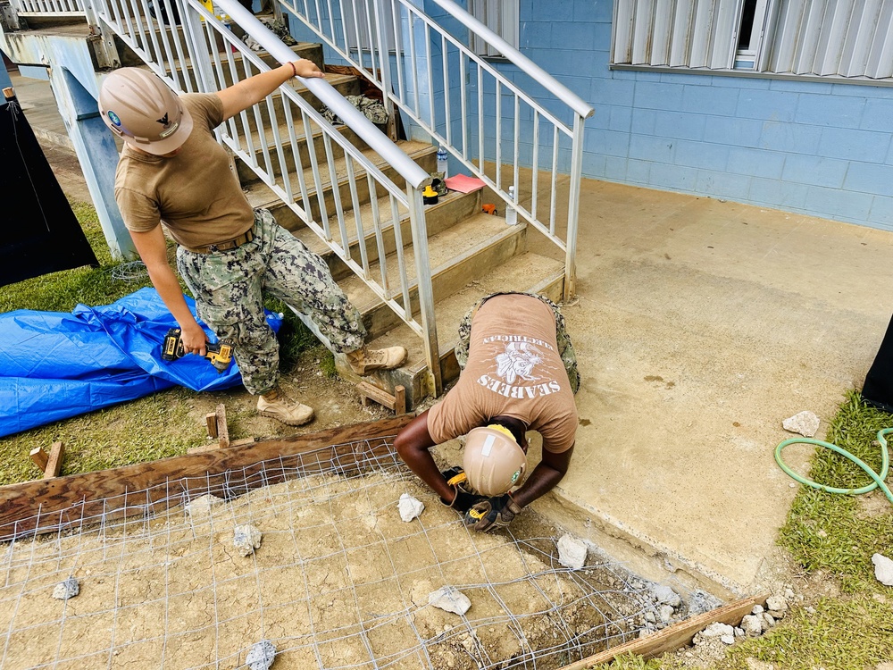 Yap high school sidewalk project