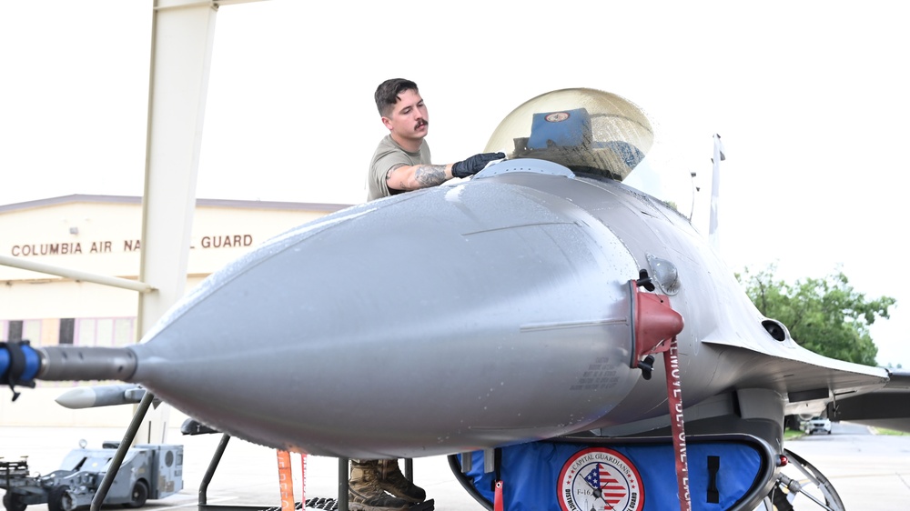 Secretary of the Army, Hon. Daniel P. Driscoll, receives familiarization flight with D.C. Air National Guard