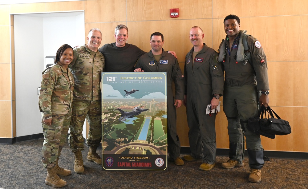 Secretary of the Army, Hon. Daniel P. Driscoll, receives familiarization flight with D.C. Air National Guard