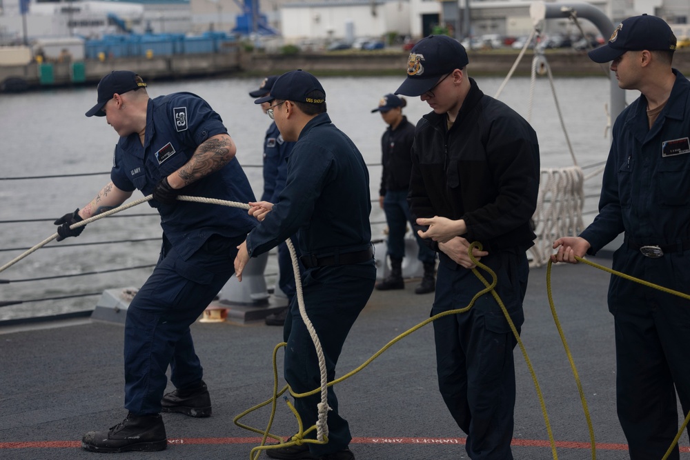 Shoup pulls out of Yokosuka