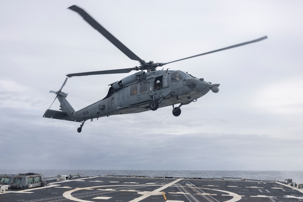Shoup conducts flight quarters