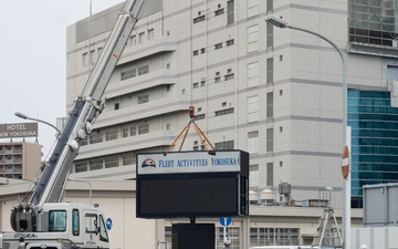 CFAY Digital Marquee Building 3020 Removed