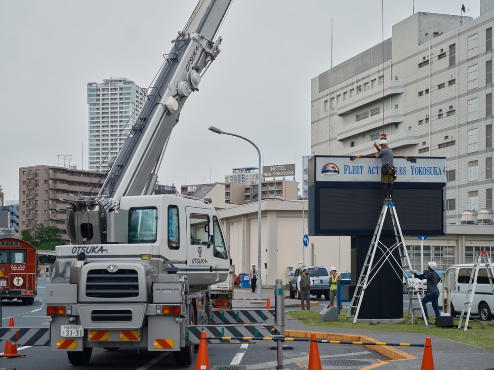 CFAY Digital Marquee Building 3020 Removed