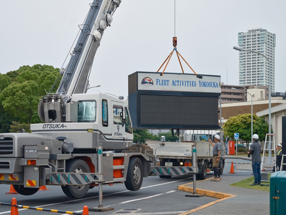 CFAY Digital Marquee Building 3020 Removed