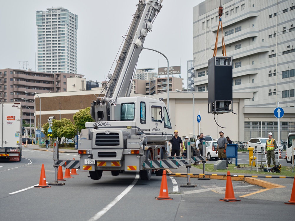 CFAY Digital Marquee Building 3020 Removed