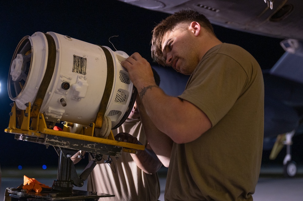 Barksdale B-52s depart Andersen Air Force Base