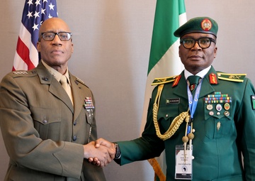 Gen. Langley conducts a bilateral engagement with Nigeria during ACHOD