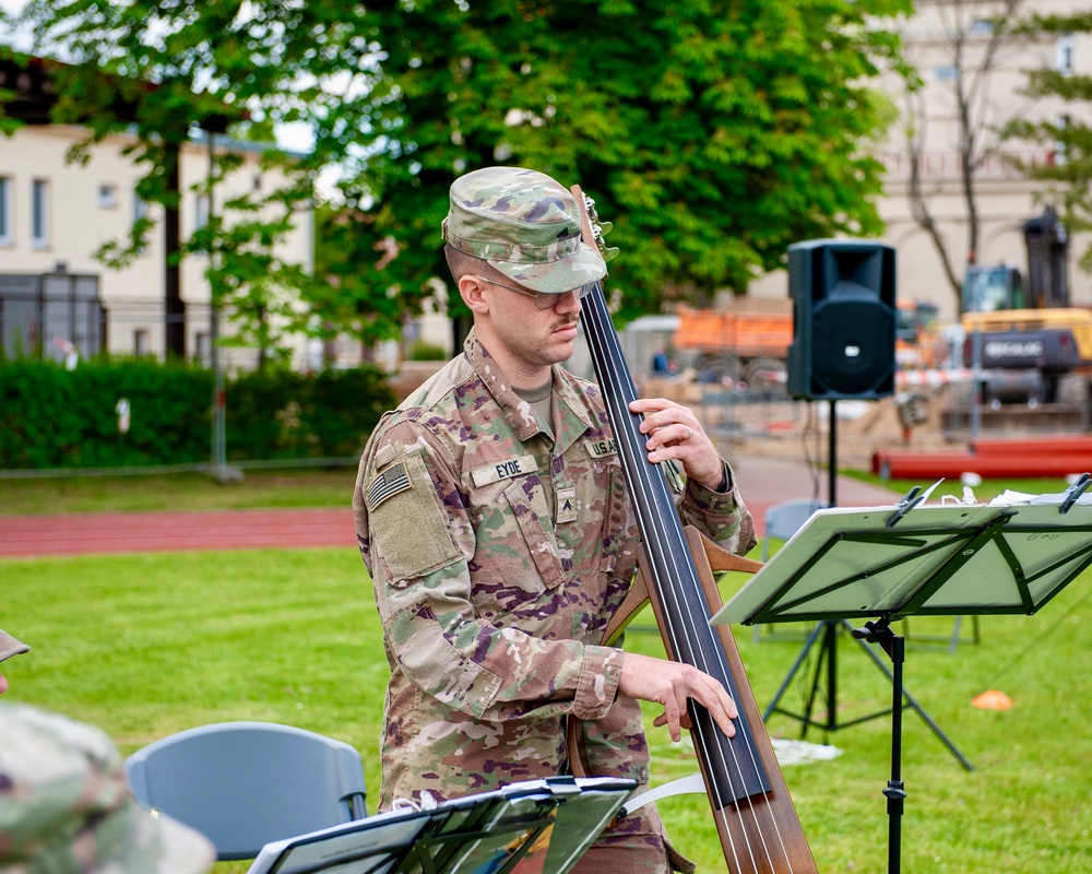 1st Armored Division Band Supports V Corps Honors Ceremony