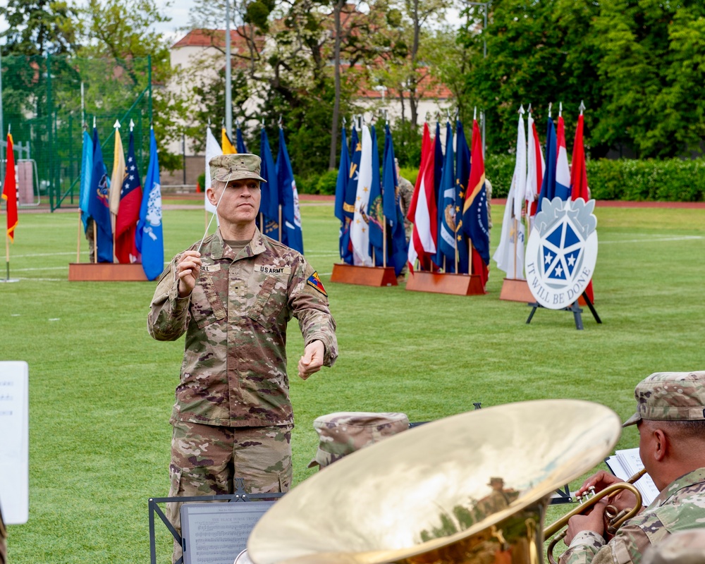 1st Armored Division Band Supports V Corps Honors Ceremony