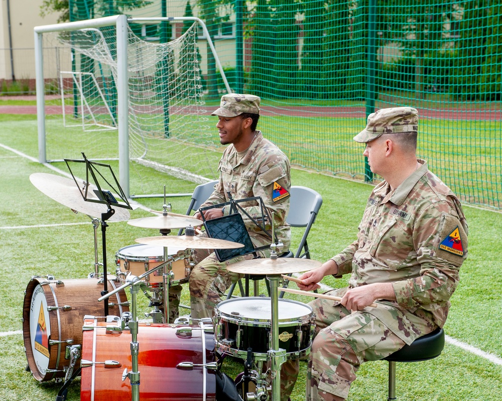 1st Armored Division Band Supports V Corps Honors Ceremony