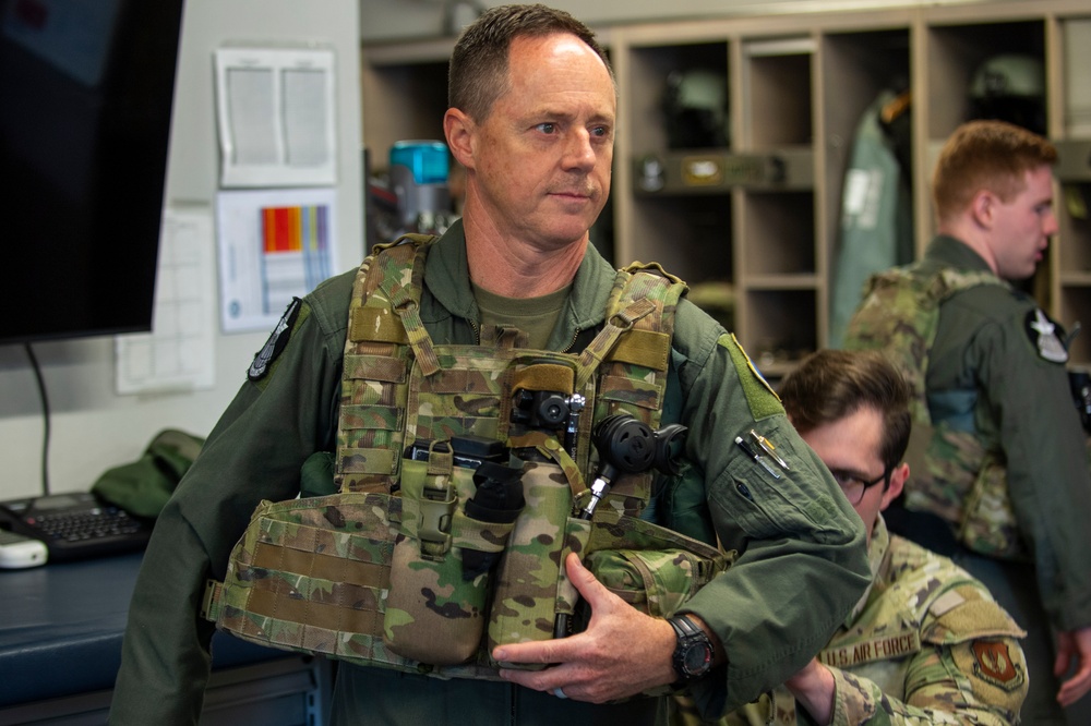 Aviano AB leadership takes to the skies with 56th RQS, 57th RQS