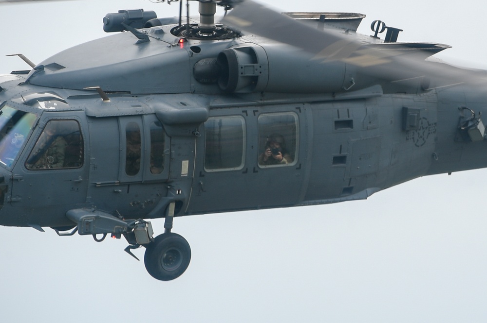 Aviano AB leadership takes to the skies with 56th RQS, 57th RQS