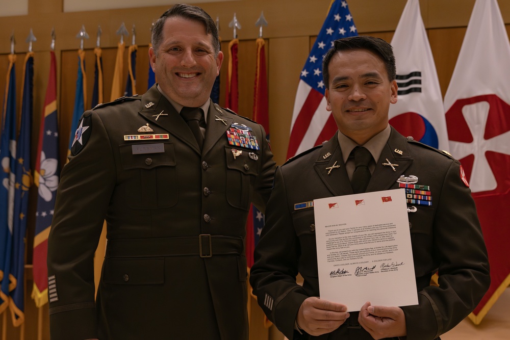 Maj. Kha Nguyen retirement ceremony