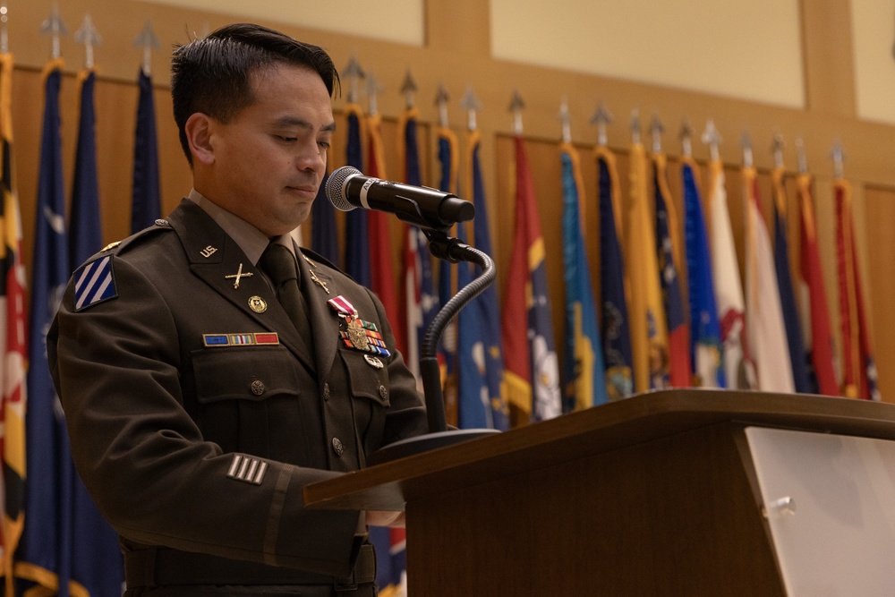 Maj. Kha Nguyen retirement ceremony