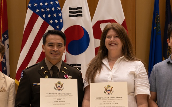 Maj. Kha Nguyen retirement ceremony