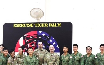 Army Guardsmen building partnership with Singapore Army Forces during Tiger Balm 2025