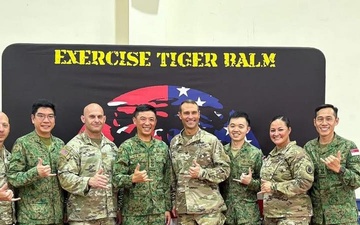 Army Guardsmen building partnership with Singapore Army Forces during Tiger Balm 2025