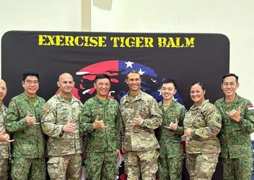 Army Guardsmen building partnership with Singapore Army Forces during Tiger Balm 2025
