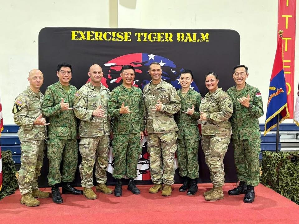 Army Guardsmen building partnership with Singapore Army Forces during Tiger Balm 2025
