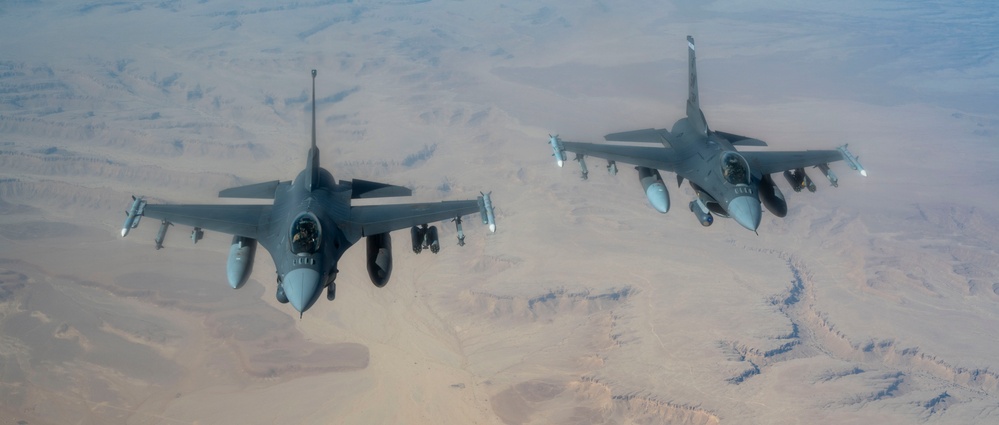 Falcons Patrolling the AFCENT AOR