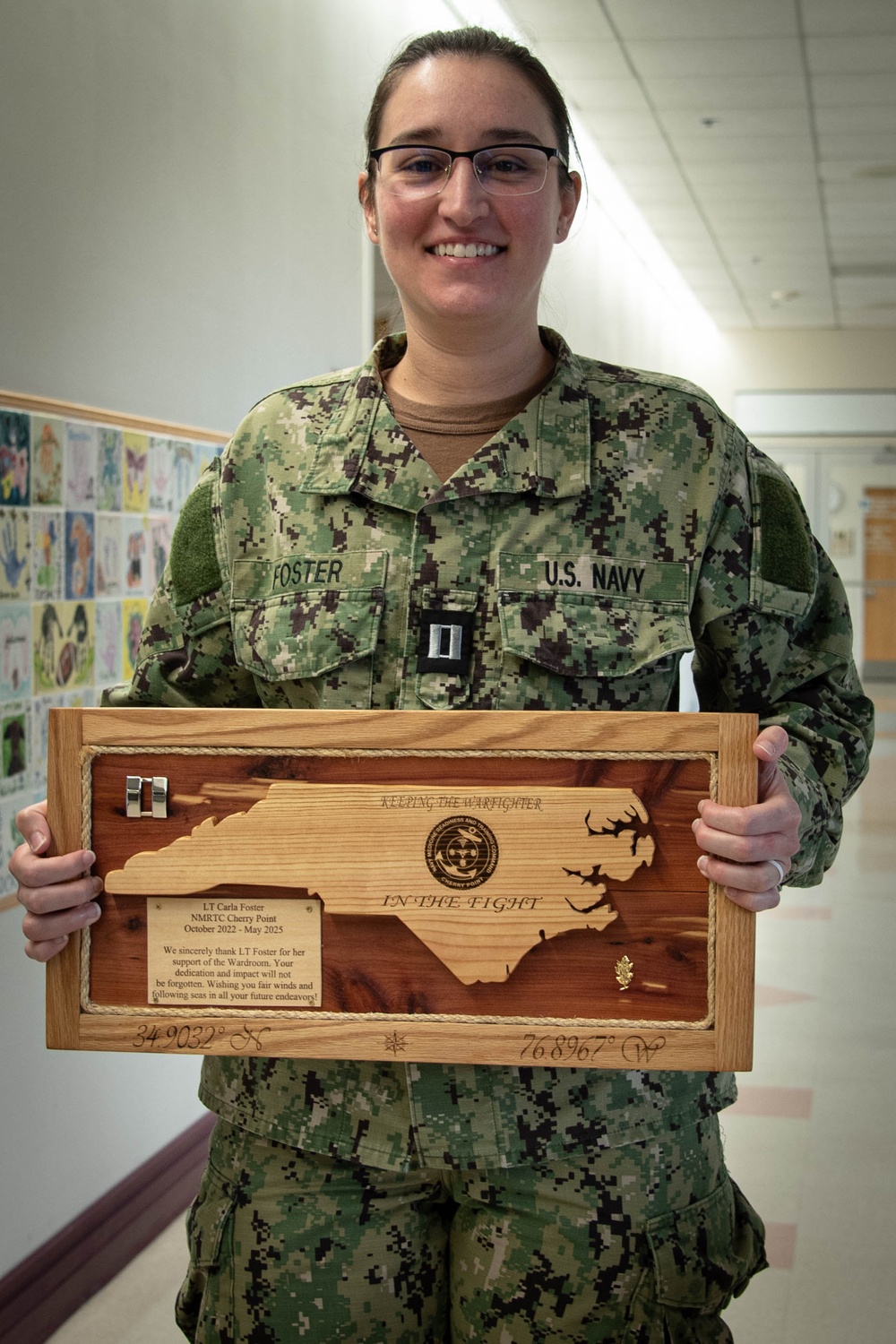 Cherry Point Clinic Bid Fair Winds, Following Seas to Lieutenant Foster