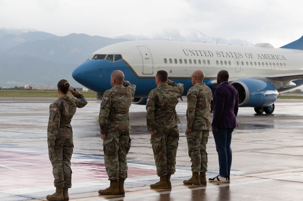 SECAF Arrives at Peterson SFB