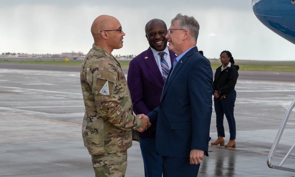 SECAF Arrives at Peterson SFB