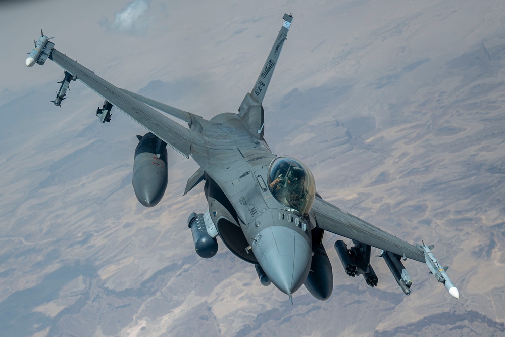 Air superiority maintained by Fighting Falcons