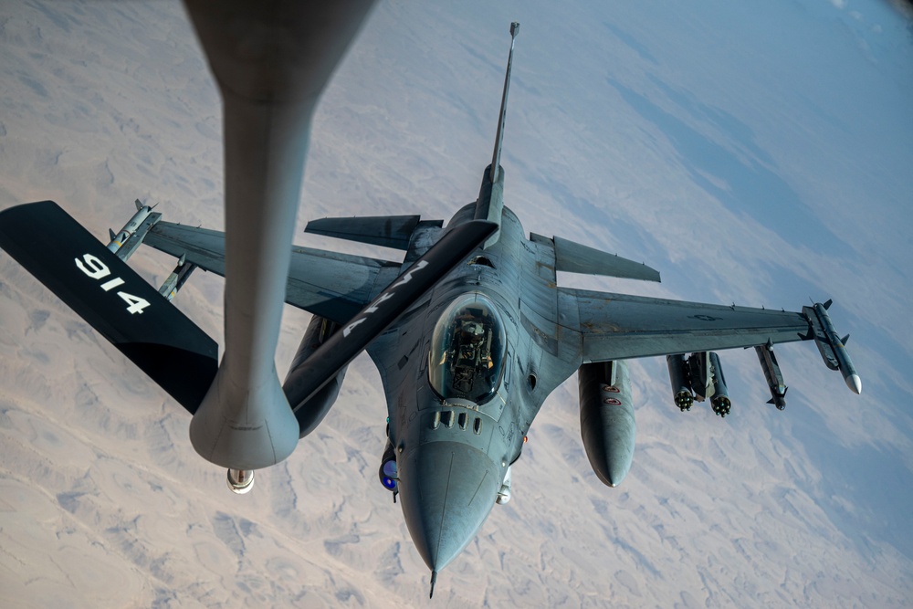 Air superiority maintained by Fighting Falcons