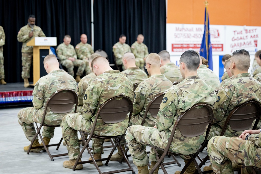 Marshall, Minnesota-based unit prepares for deployment