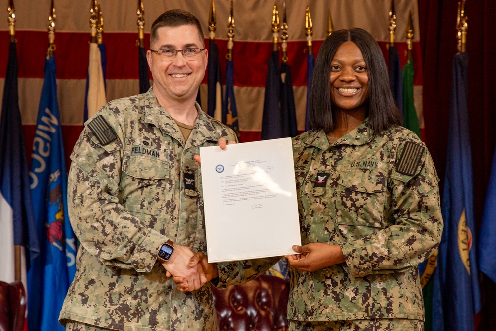Navy Medicine Readiness and Training Command and Expeditionary Medical Facility Juliet Sailors Frocked