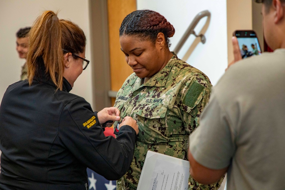 Navy Medicine Readiness and Training Command and Expeditionary Medical Facility Juliet Sailors Frocked