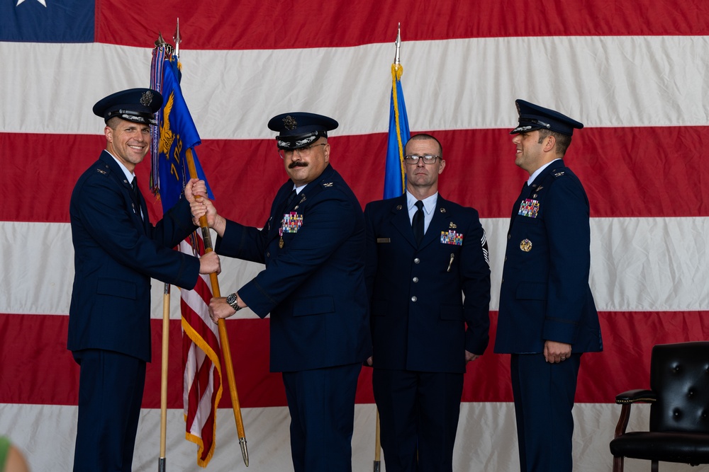 7 OG change of command ceremony