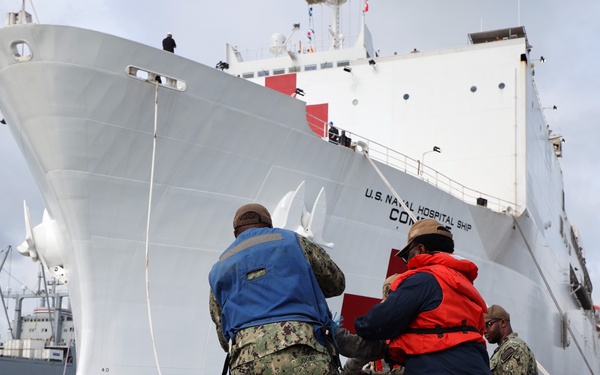 USNS Comfort Departs Norfolk in Support of Continuing Promise 2025