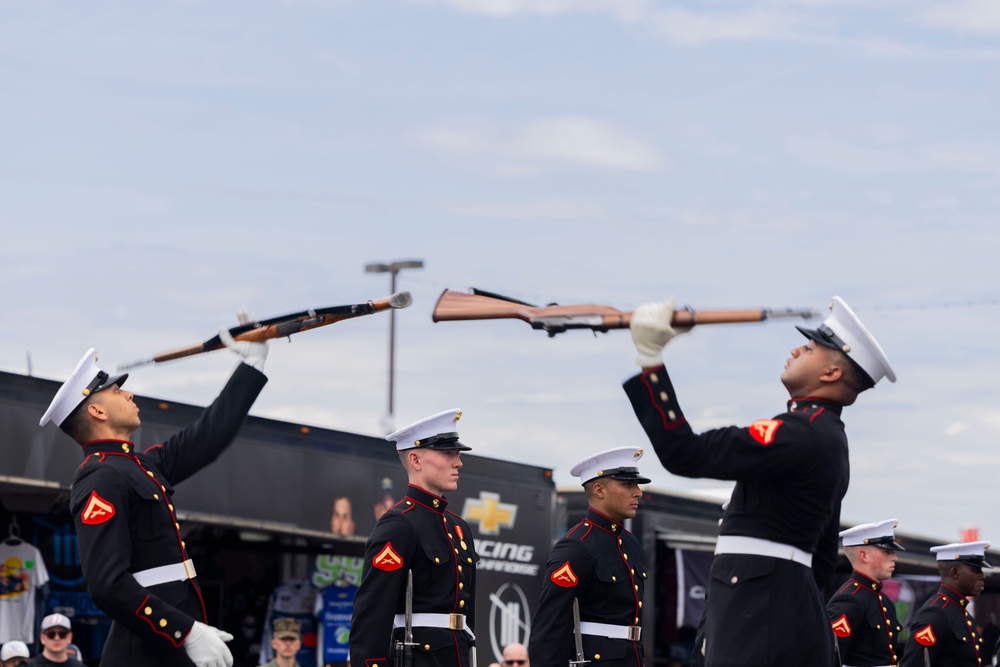 U.S. Marines support the 2025 Coca-Cola 600