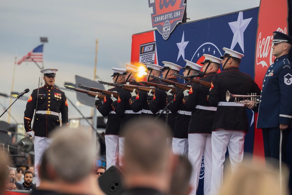 U.S. Marines support the 2025 Coca-Cola 600