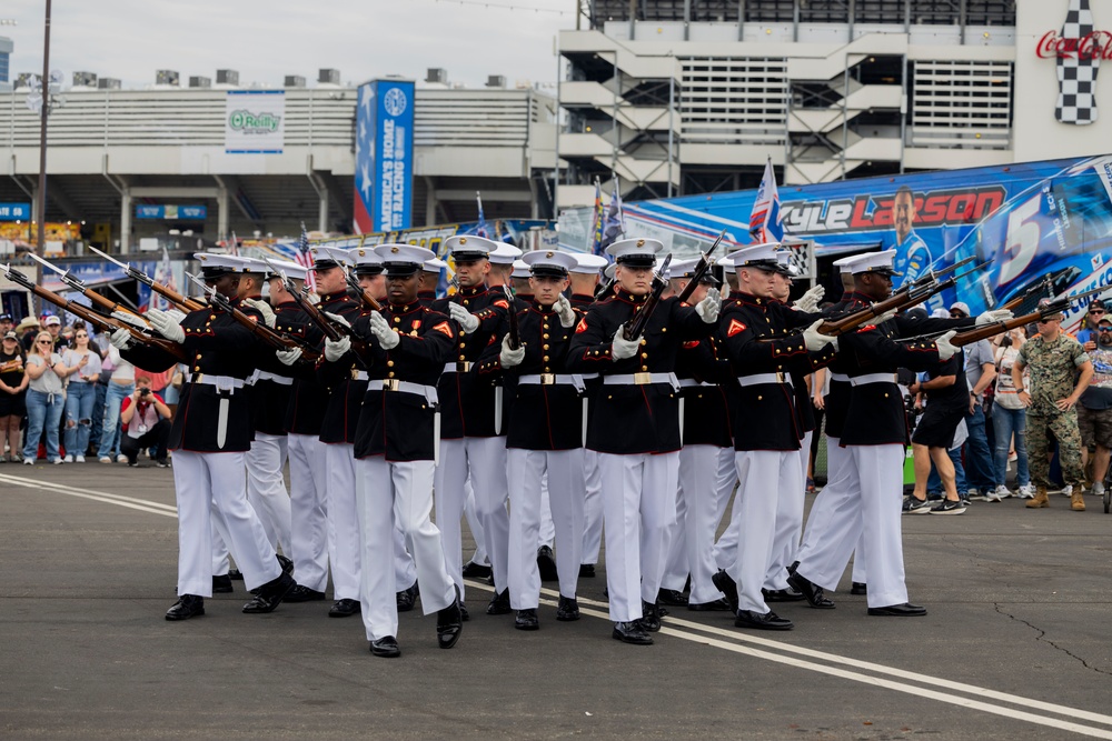 U.S. Marines support the 2025 Coca-Cola 600