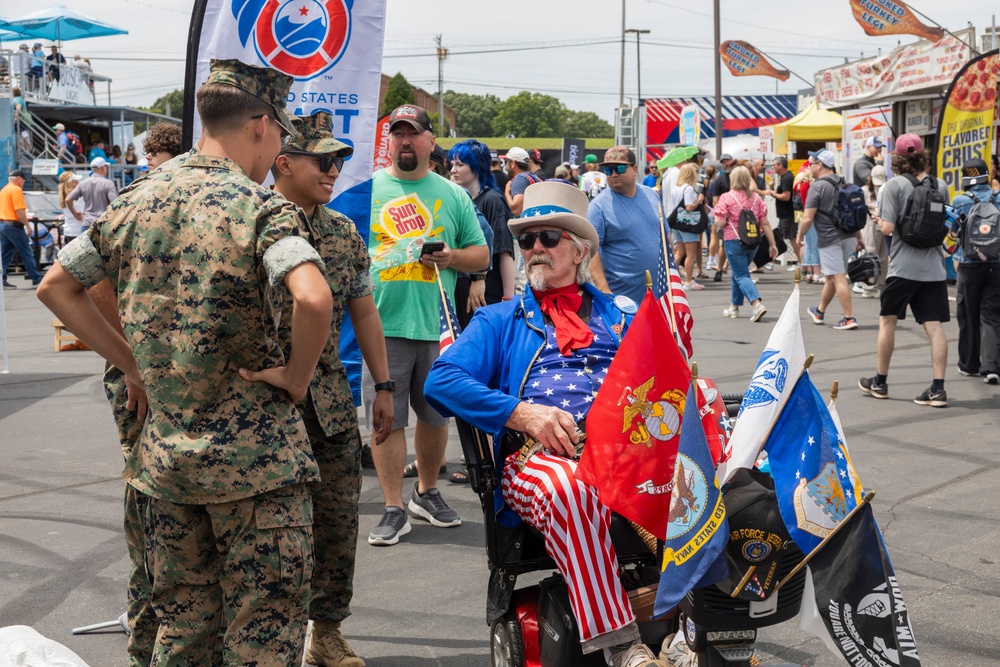 U.S. Marines support the 2025 Coca-Cola 600